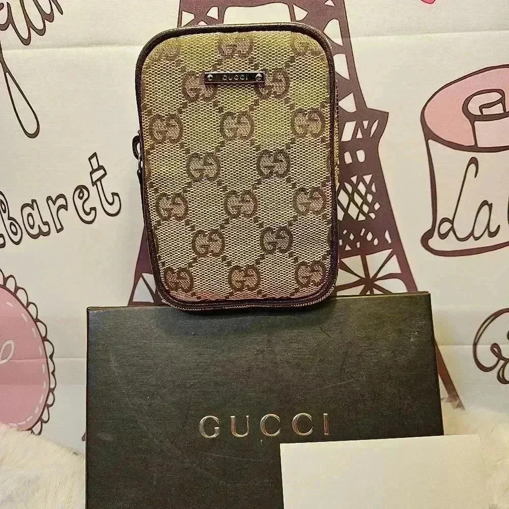 Gucci Web Mini Pouch Bag - Picture 1 of 11